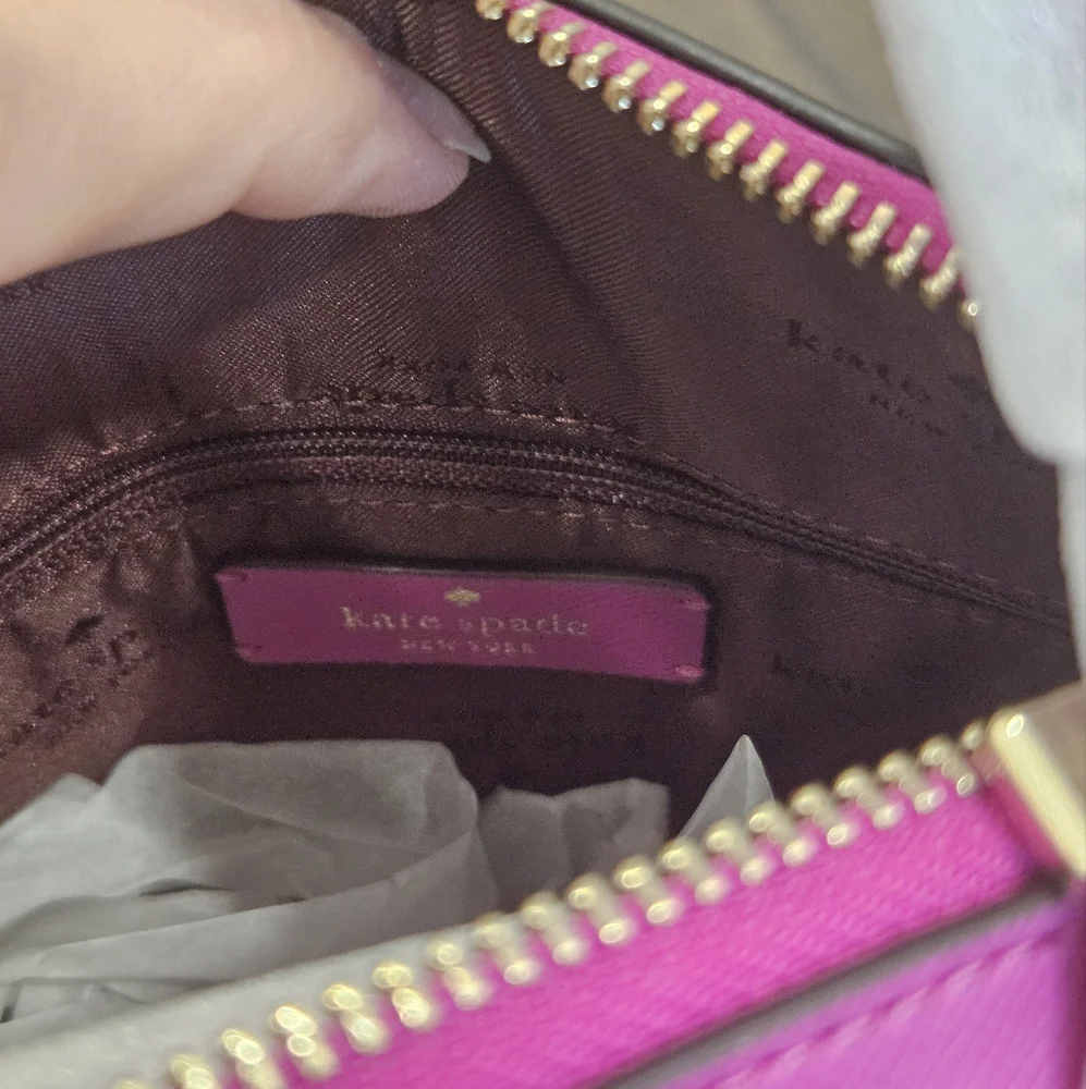 SOLD🔥NWT Kate Spade Schuyler Medium Baja Rose PVC Domed Satchel - Picture 10 of 14